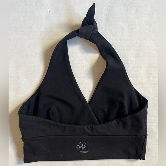Patagonia Rhythm halter bra black size XS organic cotton + spandex - Picture 2 of 6